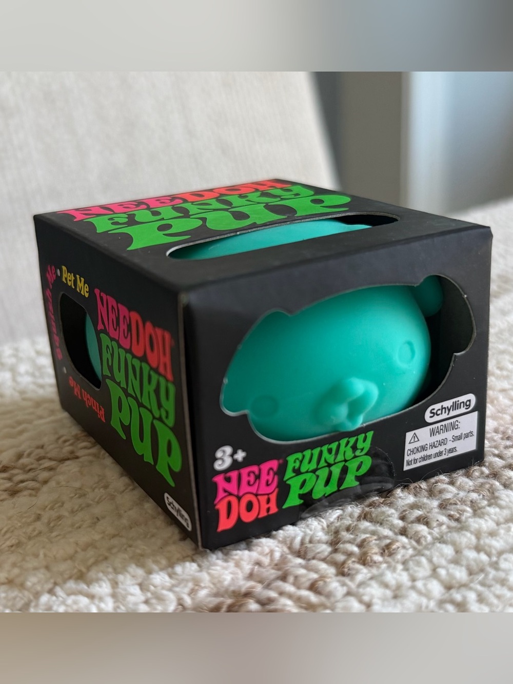 NeeDoh Funky Pup Teal Squeeze Toy